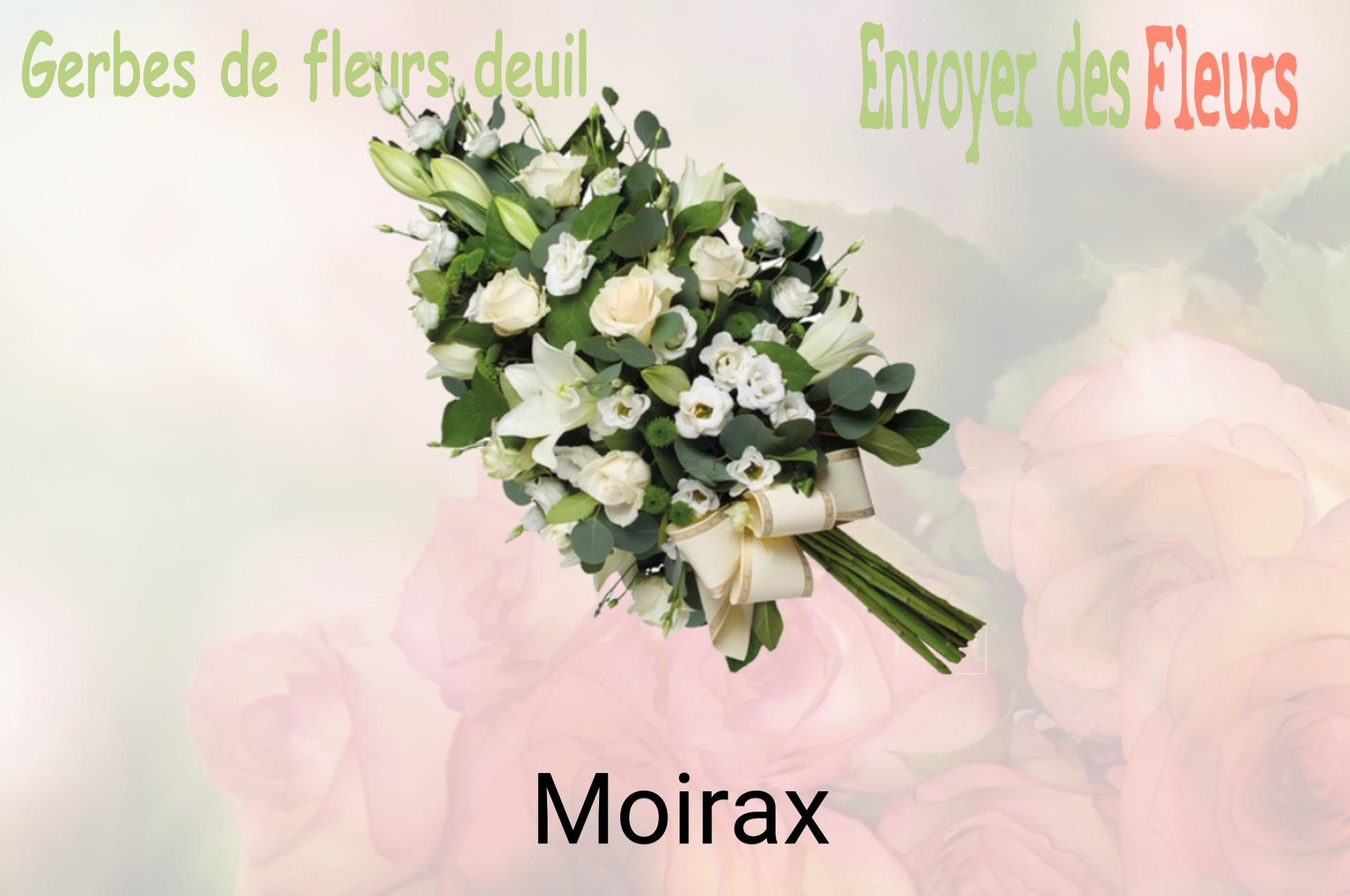 Gerbe de fleurs de deuil livrée à Moirax